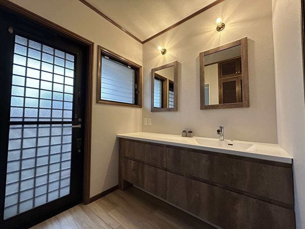 洗面室　リノベーション　飯塚市　K様邸